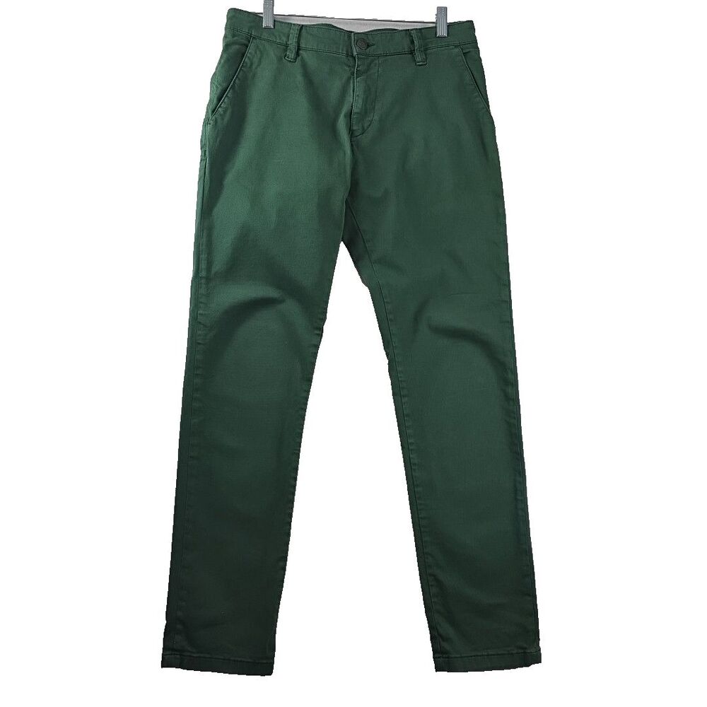 Mavi Jeans Johnny Slim Leg Chino Pants Men’s 33x32 Light Green Twill Stretch